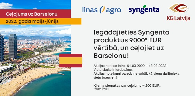 Brauciens uz Barselonu kopā ar Syngenta!