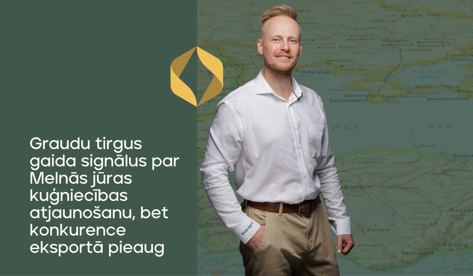 Graudu tirgus gaida signālus par Melnās jūras kuģniecības atjaunošanu, bet konkurence eksportā pieaug