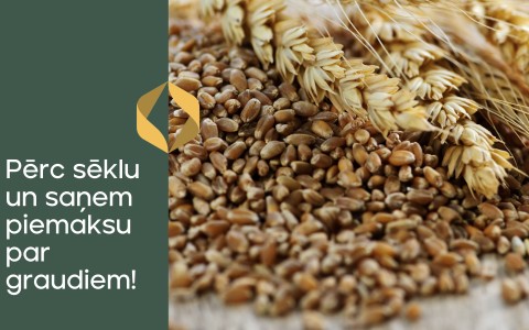 Īpašais piedāvājums - pērc sēklu un saņem piemaksu graudiem!