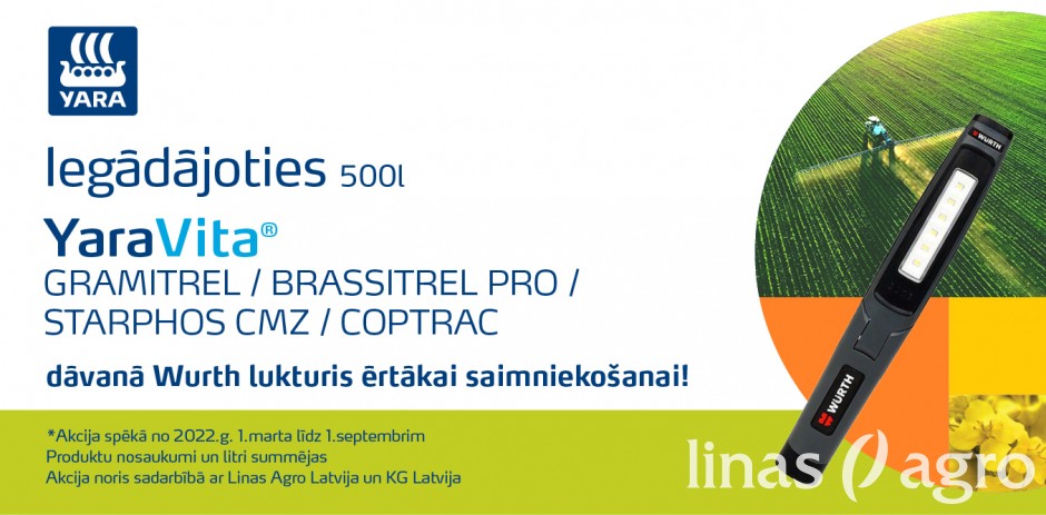 Jaunas produktu akcijas sadarbībā ar Yara Latvija!