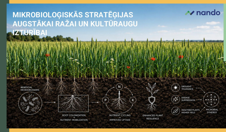 MIKROBIOLOĢISKĀS STRATĒĢIJAS AUGSTĀKAI RAŽAI UN KULTŪRAUGU IZTURĪBAI