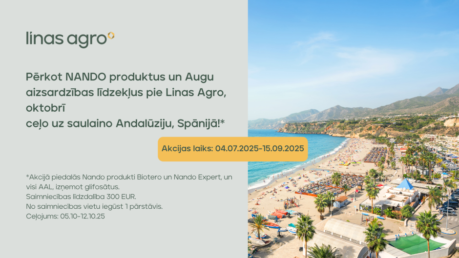 Pērc NANDO produktus un ceļo uz Spāniju!