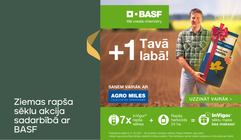 Rudens akcija rapšiem 2026: Plus viens Tavā labā!