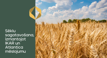 Sēklu sagatavošana, izmantojot IKAR un Atlantica mēslojumu